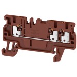 Weidmüller 2534530000 priechodná svorka 3.50 mm pružinová svorka hnedá 50 ks; 2534530000