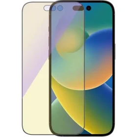 PanzerGlass Tvrdené sklo UWF Anti-Bluelight AB s aplikátorom pre Apple iPhone 14 Pro čierna (2792)