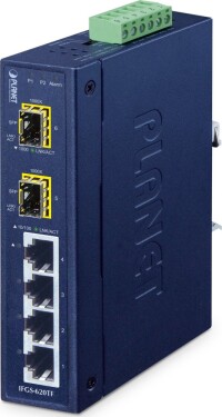 Planet IFGS-620TF łącza sieciowe Nie zarządzany Fast Ethernet (10/100) Modrý