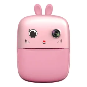 Hurtel Mini tlačiareň pre deti s fotoaparátom ružová / Detská tlačiareň / Termotlač