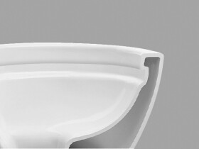 OLSEN SPA - Závesné WC TIBERA RIMLESS, so sedadlom Soft-close, priznaná montáž OLKZT1055