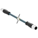 Molex upravený zástrčkový konektor pre senzory - aktory, 1201088424, piny: 4, 5 m, 1 ks; 1201088424