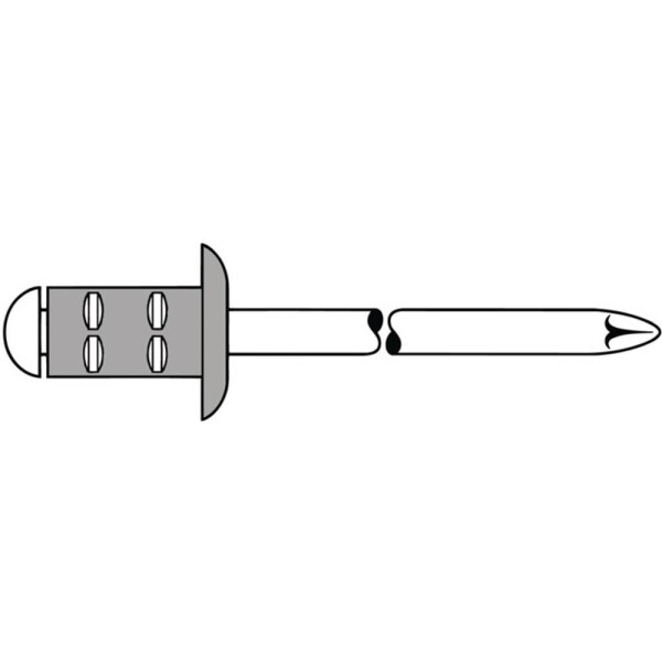 Gesipa 1433893 slepý nit (Ø x d) 4.8 mm x 15 mm 4.8 mm nerezová ocel hliník hliník PolyGrip® 500 ks; 1433893