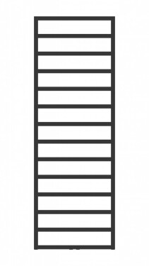 HOPA - Kúpeľňový radiátor PERTH čierna farba - Farba radiátora - Čierna, Rozmer radiátora - 500 × 1720 mm, výkon 640 W, Typ pripojenia - Stredové 50 mm RADPER501731SP