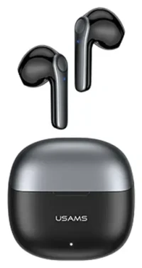 USAMS BHUXH01 čierna / TWS bezdrôtové slúchadlá / Bluetooth 5.1 / ANC / dual mikrofón / bezdrôtové nabíjanie (BHUXH01)