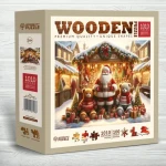 Wooden City Drevené puzzle Vianočné trhy