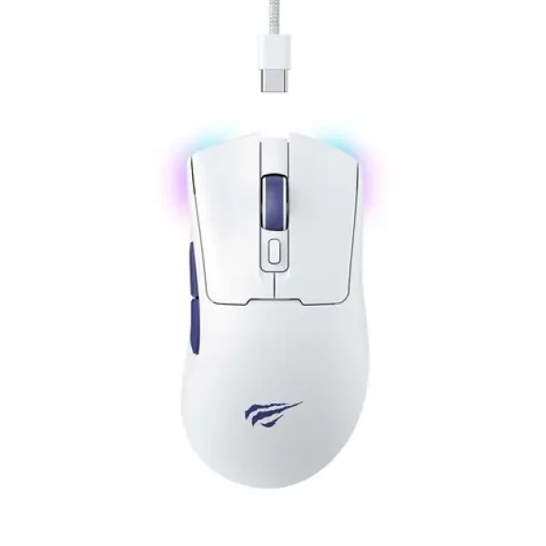 Havit MS966WB biela / Herná myš / bezdrôtová / optická / 7 tlačidiel / USB-C (MS966WB)