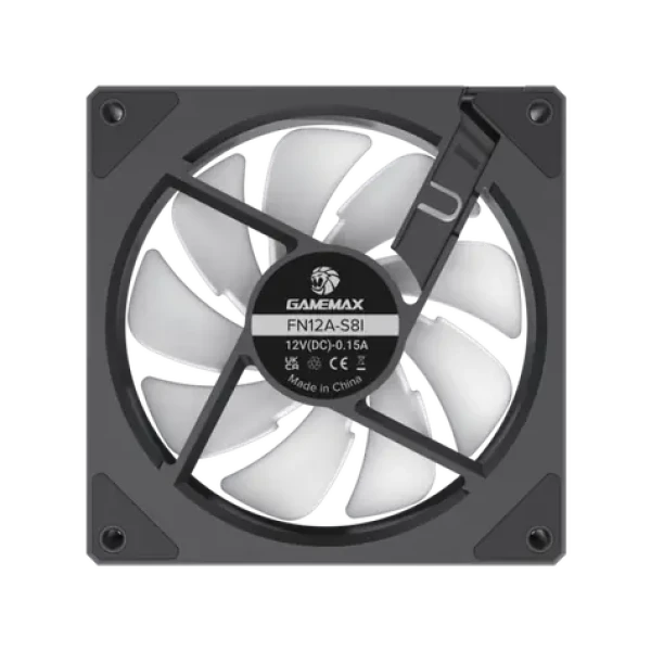 Gamemax FN12A-S8I čierna / Ventilátor / 120 mm (FN12A-S8I)