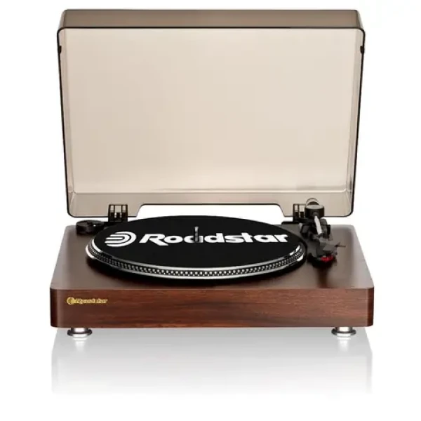 ROADSTAR TT-260SPK hnedá / Gramofón / 33 45 78 RPM / 24 W / Bluetooth / 3.5mm / RCA (7621800032706)