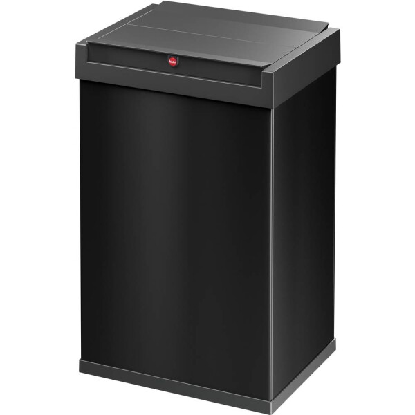 Hailo Big-Box Swing L 8401410 odpadkový kôš, 35 l, ocelový plech, (d x š x v) 340 x 339 x 545 mm, čierna, so samozatváracím vekom, 1 ks; 8401410