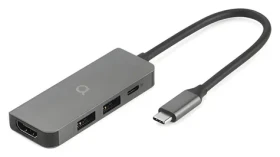 Aiino Essential / USB-C Hub / 4in1 / pre MacBook a iPad (AI4HUBV2-SG)
