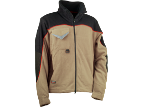 Bunda Fleece Cofra RIDER Farba: Khaki, Veľkosť: L (V026_0_00_L)