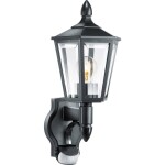 Steinel AUSSENLEUCHTE L 15 S SW 617813 vonkajšie nástenné osvetlenie s PIR senzorom LED E27 60 W čierna; 617813