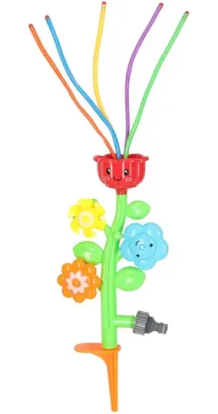 KIK Vodná fontána pre deti s kvetinami