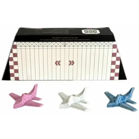 TODDLEROAD 2157 HANGÁR MARBLE - 3 ergonomické lietadlá s funkčnou krabicou