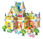 2Kids Toys Drevená stavebnica Zámok farebný