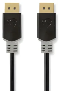 Nedis DisplayPort kábel antracit / Kábel DisplayPort / 4K 60Hz / 2 m (CCBW37000AT20)