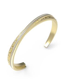 Guess Pevný pozlátený náramok Stylish Guess JUBB04584JWYG 5,5 cm