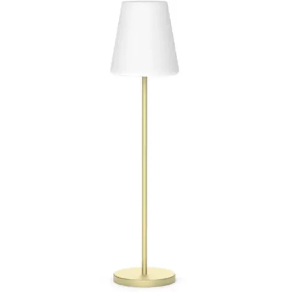 New Garden Lola Slim 120 mosadzná / Solárna podlahová lampa / LED / 4.5W / 600 lm / Li- ION / IP65 (LUMLLS120BRSSNW)
