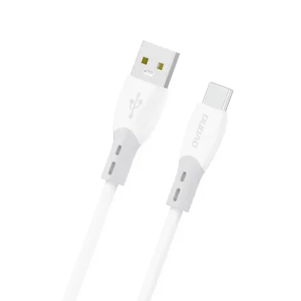 Dudao Dátový kábel L25ST / USB-A / USB-C / 5A / 1 m / biela