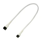 Nanoxia / Predlžovací kábel 3-pin Molex / 30 cm / biela (NX3PV30W)