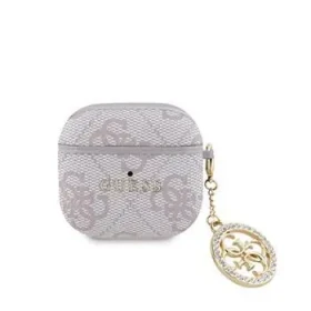 Guess 4G Script PC/PU Charm Puzdro pre AirPods 4 Pink (57983124130)