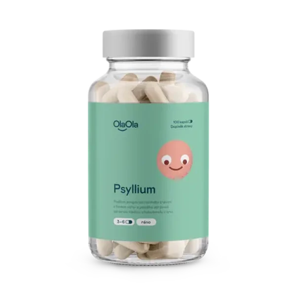 OlaOla Psyllium podporujúci normálnu funkciu čriev / 100 kapsúl (110026)