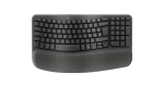 Logitech Wave Keys grafitová / Bezdrôtová klávesnica / Ergonomická / 2.4GHz / Bluetooth / Univerzálny layout (920-012292)