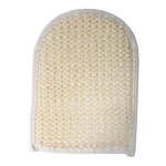 MSV SISAL exfoliačná sisalová rukavice biela, malá / Sisal, polyester, huba / 15 x 20,5 cm