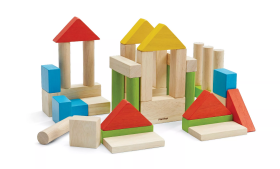 PlanToys PlanToys Farebné kocky - 40 ks