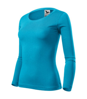 Tričko Fit-T LS tyrkysová XS