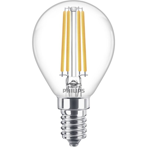 Philips Lighting 76229200 LED En.trieda 2021 E (A - G) E14 kvapkový tvar 6.5 W = 60 W teplá biela (Ø x d) 4.5 cm x 8 cm 1 ks; 76229200