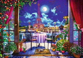 Trefl - Puzzle - Premium PLUS Tea Time: Nočný Paríž