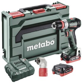 Metabo PowerMaxx BS 12 BL Q / Aku vŕtací skrutkovač / 12V / 1600 ot-min / 45 Nm / 2x 4.0 Ah / kufor (601045920)