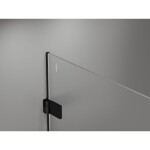 MEXEN/S - Lunar-B L sprchový kút dvere krídlové ľavá 90 x 70, transparent, čierna 832L-090-070-70-00-L