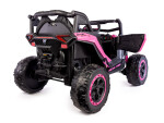 Mamido Mamido Elektrické autíčko Buggy Racing Speed ​​22 ružové | 4x4 | 12V10Ah | 180W | EVA | LED | 2,4 Ghz | ECO koža