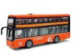 Mamido Naťahovacie autíčko dvojpatrový autobus 1:16 oranžový