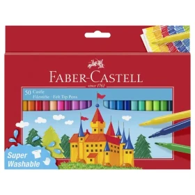 Faber-Castell Castle Fixy - papierová krabička 50 ks (554204)