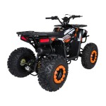 Mamido Detská benzínová štvorkolka RamiGO MONSTER 200CC čierno-oranžová