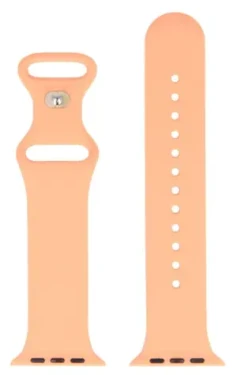 Swissten Silikónový remienok pre Apple Watch 38/40/41mm oranžovo ružová (46000108)