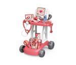 Mamido Mamido Detský lekársky vozík s EKG ružový MT1351