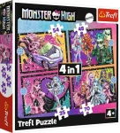 Trefl - Puzzle - Monster High: Elektrizujúci deň 4v1