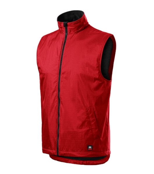 Teplá vesta unisex červená XL