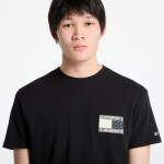Tričko Tommy Jeans Regular Paisley Flag Tee Black L