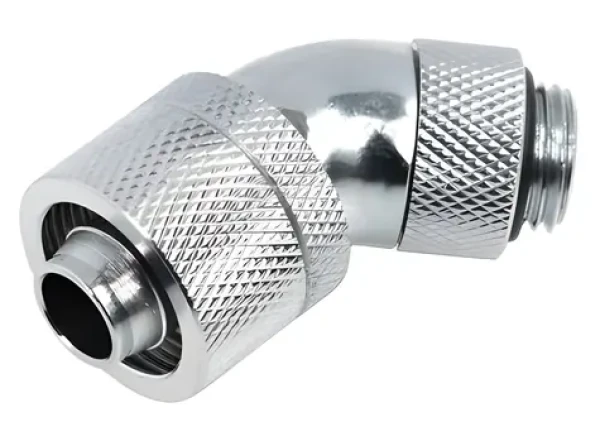 Alphacool HF 45° G1/4 chrómová / Skrutkovanie / 16/10 mm / otočné (17083)