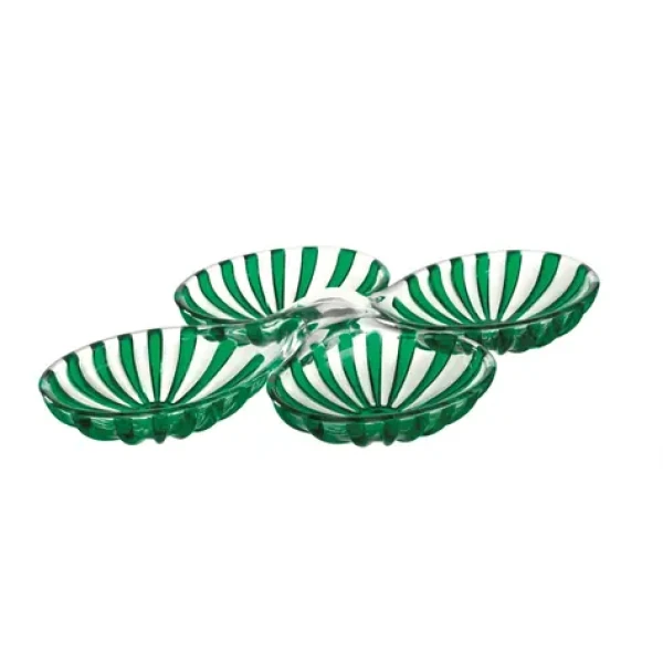 Guzzini Dolce VITA zelená / Miska na predjedlá / súprava 2 ks / bioplast / 35x22x5, 5 cm (12690069)