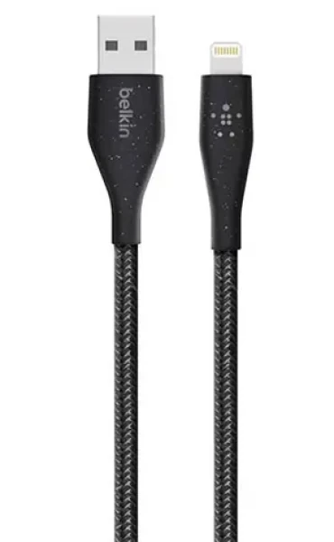 Belkin DuraTek PLUS USB - Lightning s pútkom čierna / Kábel / 3 m (F8J236bt10-BLK)