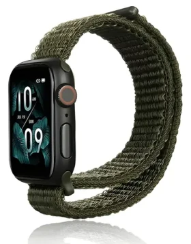 Beline Nylon Collection cargo khaki / Opasok pre Apple Watch / 38/40/41mm / nylonový