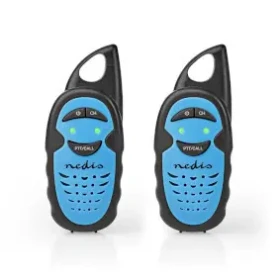 Nedis Walkie-Talkie Set modrá / 2x vysielačka / 2 slúchadlá / 3 kanály / Až 3 km / PTT / Až 3 hodiny (WLTK0300BU)