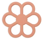 Jollein Flower Coral Rose / Hryzátko / silikón / BPA free / od narodenia (101-007-68184)
